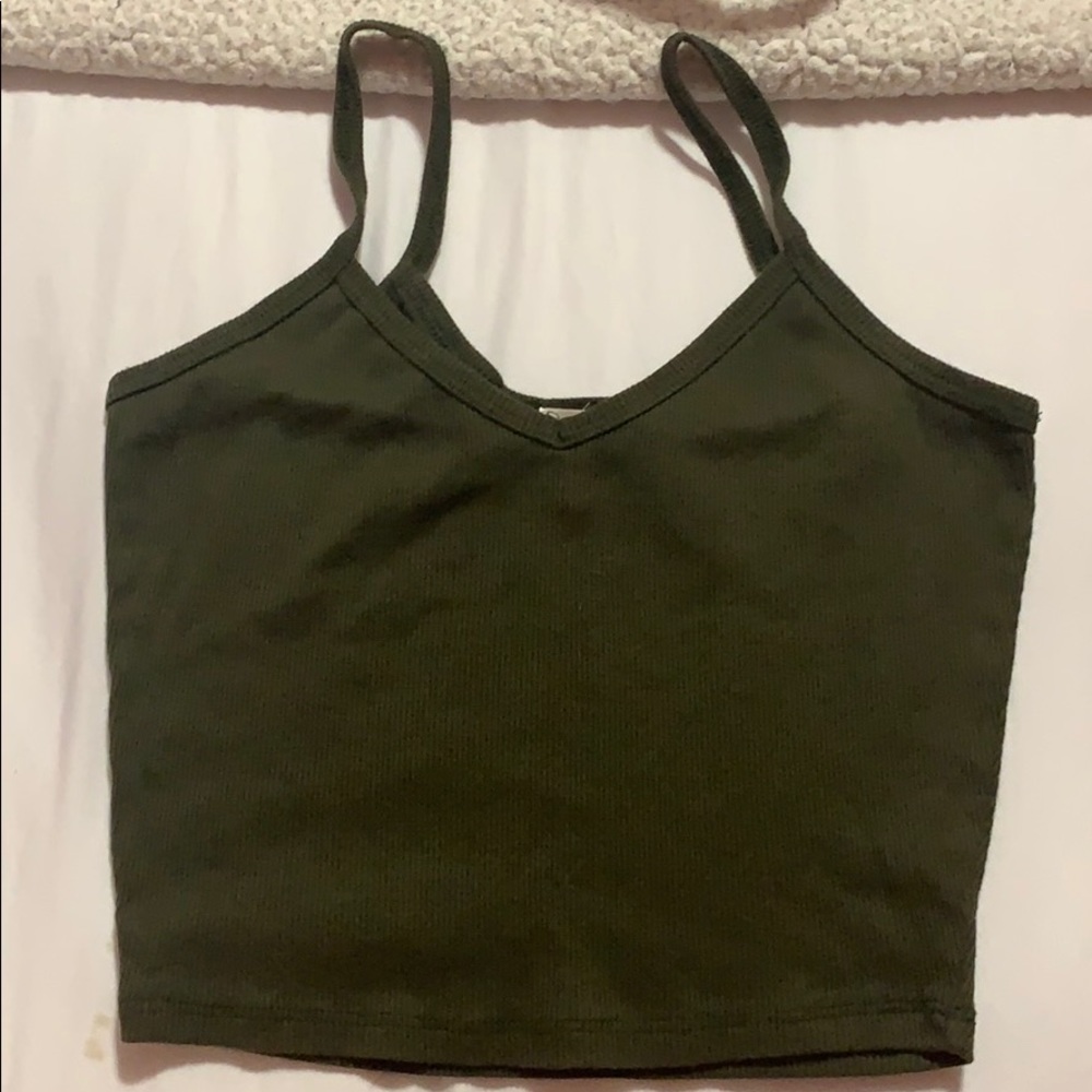 army green tank top
